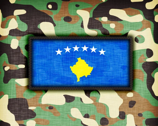 Amy camouflage uniform, Kosovo — Stock Photo, Image