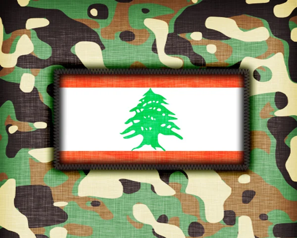 Amy camouflage uniform, Lebanon — Stock Photo, Image