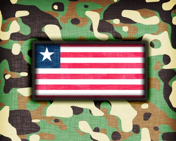 Amy kamuflážní uniformy, Libérie — Stock fotografie
