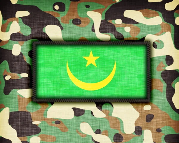 Amy camouflage uniform, Mauritanië — Stockfoto