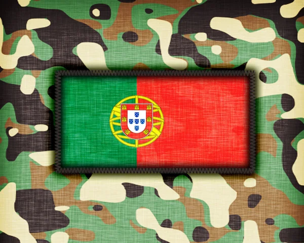 Amy camouflage uniform, Portugal — Stock Photo, Image