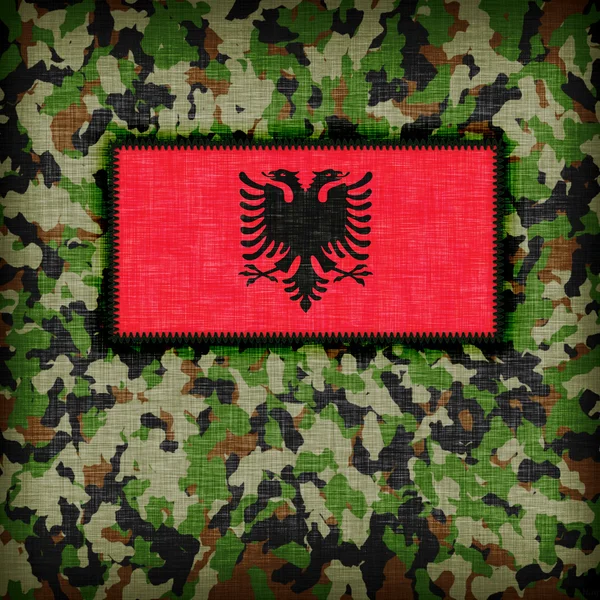 Amy camouflage uniform, Albanië — Stockfoto