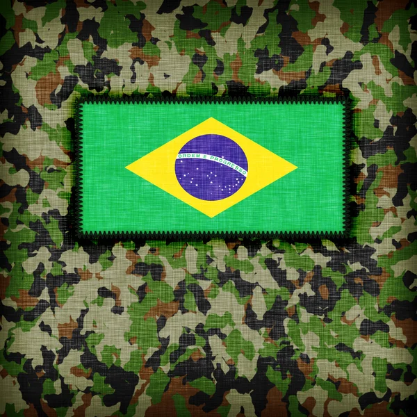Amy camuflagem uniforme, Brasil — Fotografia de Stock