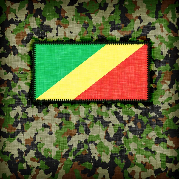 Amy camouflage uniform, Congo — Stock Photo, Image