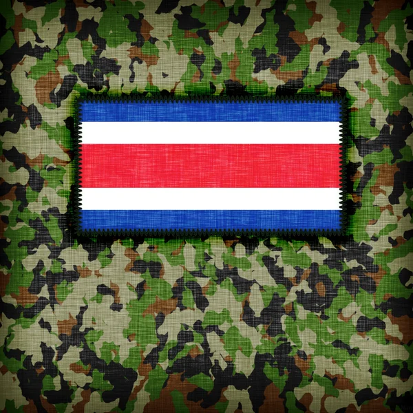 Amy camouflage uniform, Costa Rica — Stock Photo, Image