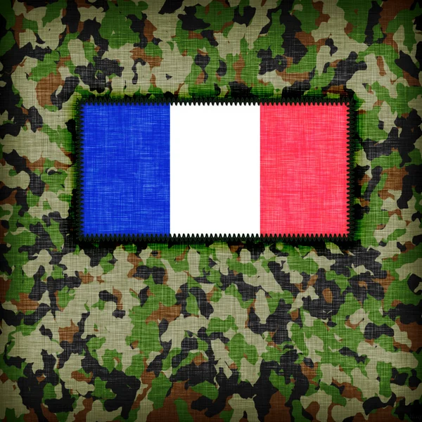 Amy camouflage uniform, Frankrijk — Stockfoto
