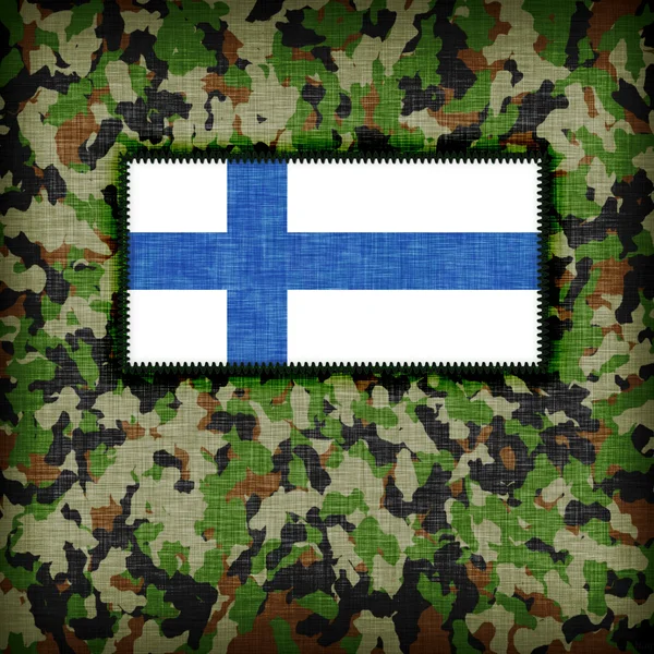 Amy kamouflage uniform, finland — Stockfoto