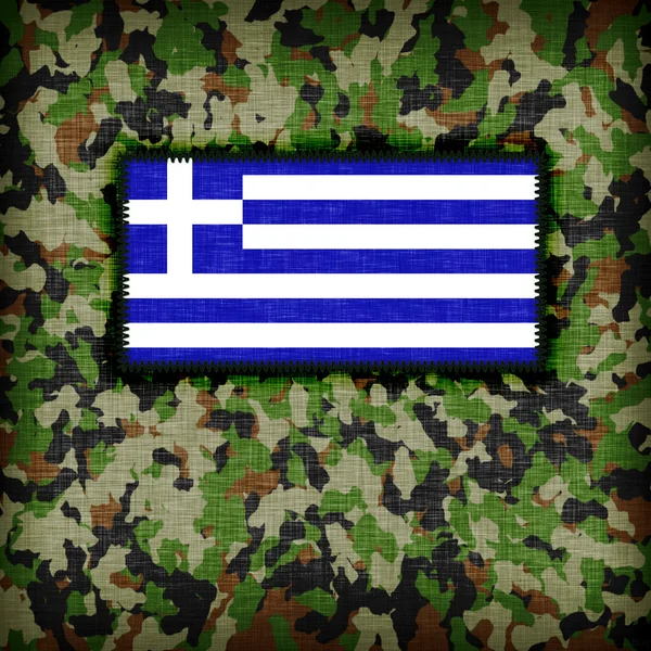 Amy kamouflage uniform, Grekland — Stockfoto