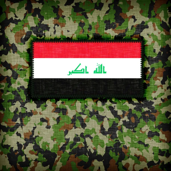 Amy kamuflážní uniformy, Irák — Stock fotografie