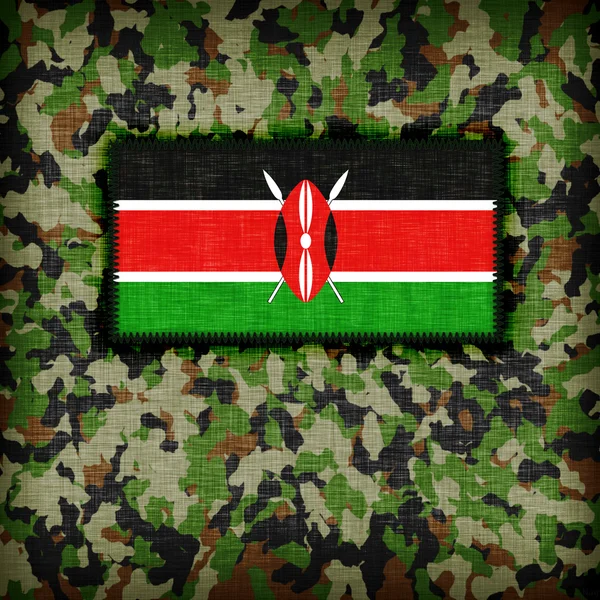 Amy terepszínű egyenruhát, Kenya — Stock Fotó