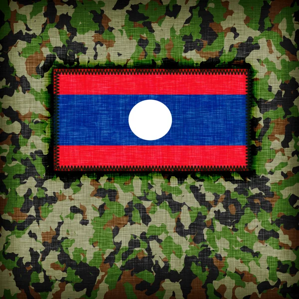 Amy camouflage uniform, Laos — Stock Photo, Image