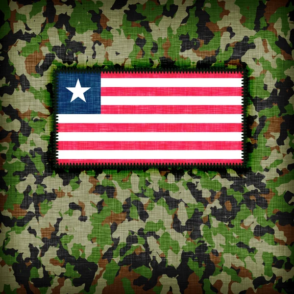 Amy camouflage uniform, Liberia — Stockfoto
