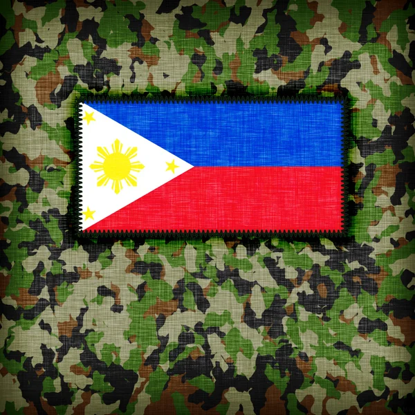 Amy camouflage uniforme, phillipines — Stockfoto