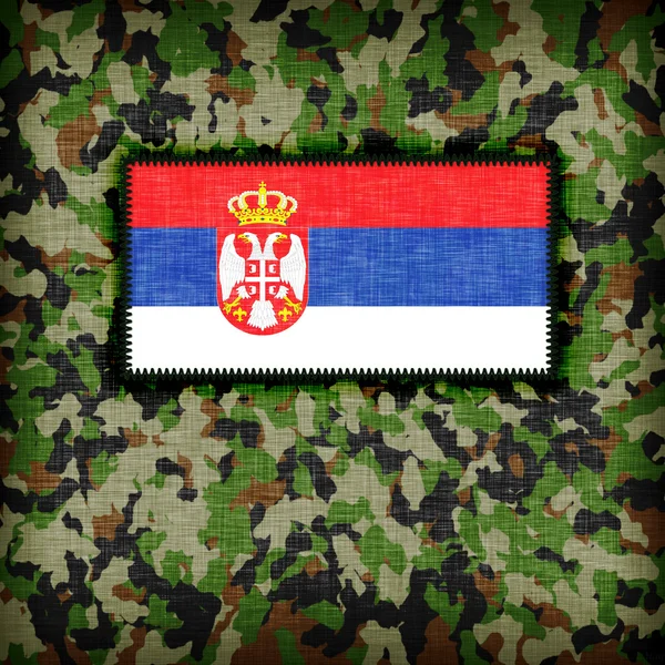 Amy camouflage uniform, Serbia — Stock Photo, Image