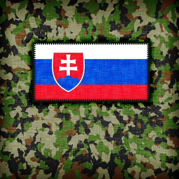 Amy kamouflage uniform, Slovakien — Stockfoto