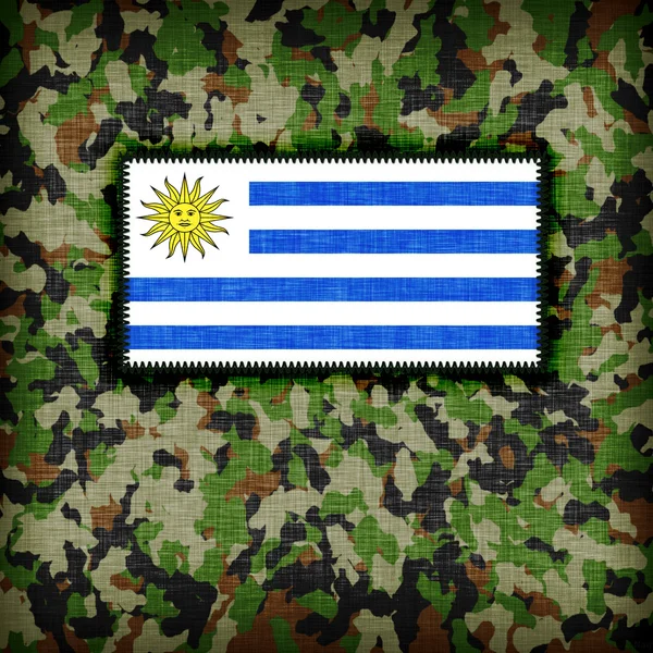 Amy kamuflaj üniforma, uruguay — Stok fotoğraf