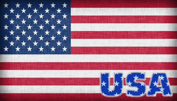 Flagge der USA isoliert — Stockfoto