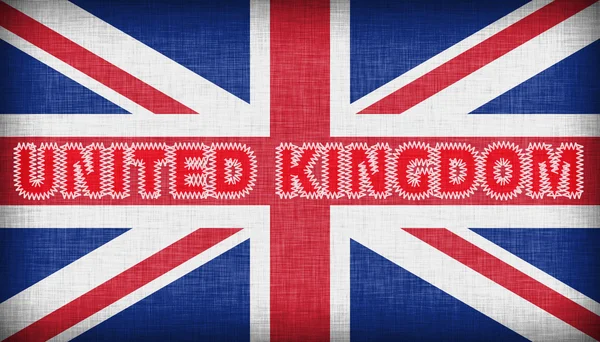 Vlag van het Verenigd Koninkrijk geïsoleerd — Stockfoto