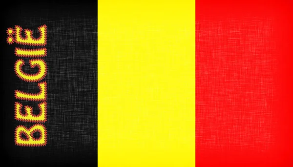 文字とベルギーの旗 — ストック写真