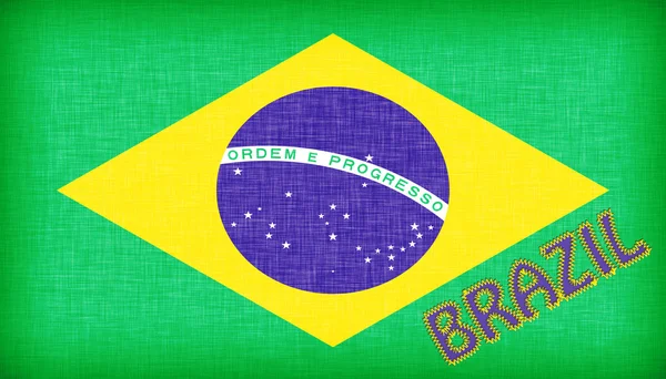 巴西具有字母标志 — 图库照片