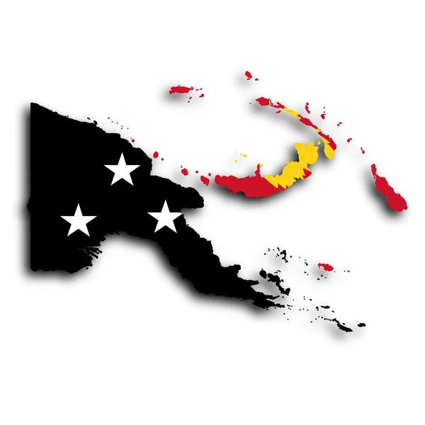 Map of Papua New Guinea — Stock Photo, Image