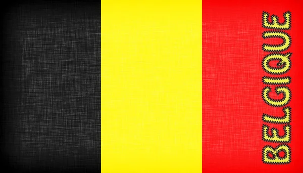 Bandiera del Belgio con lettere — Foto Stock