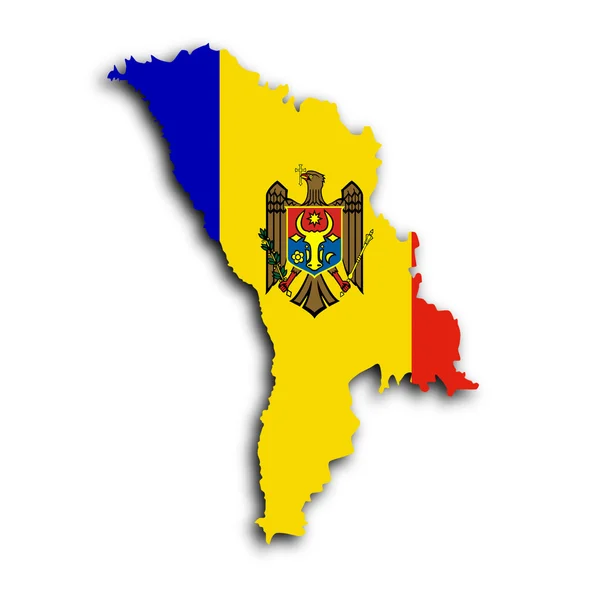 Map of Moldova — Stock Photo, Image