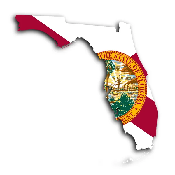 El mapa de Florida — Foto de Stock