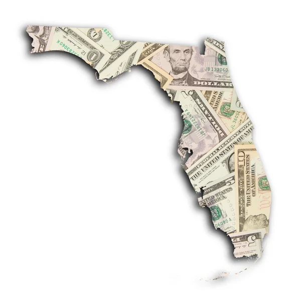 La mappa di Florida — Foto Stock