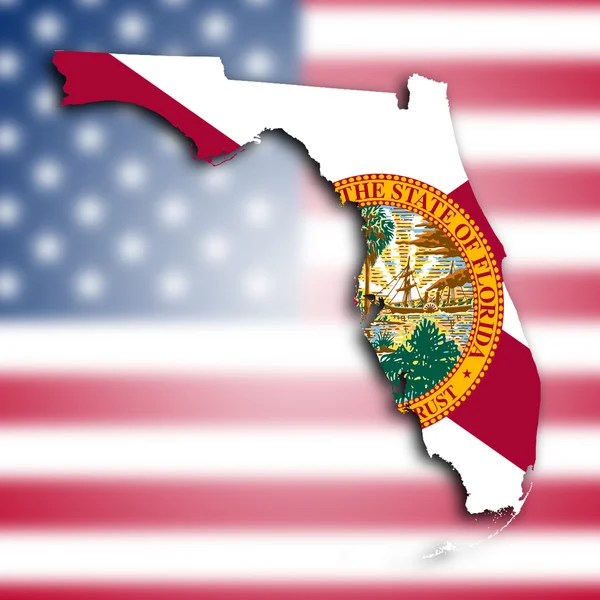 Map of Florida — Stock Photo, Image