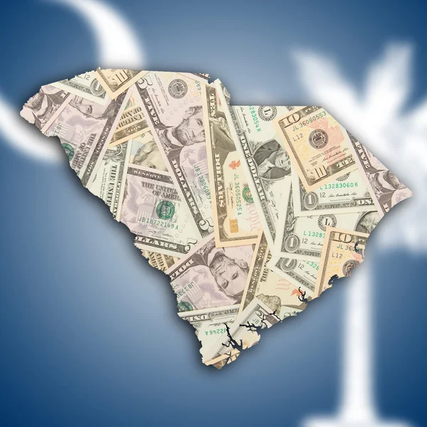 Map of South Carolina — Stock Photo, Image