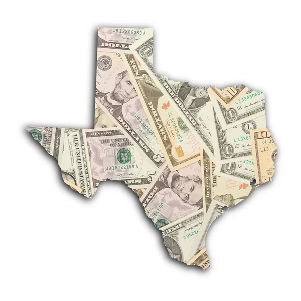 Karte von Texas — Stockfoto