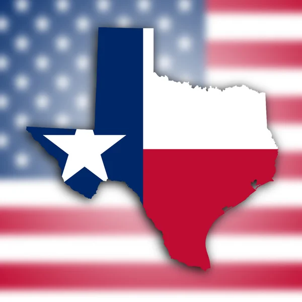 Mapa de Texas —  Fotos de Stock