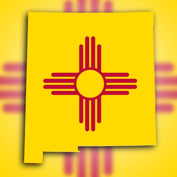 La mappa di New Mexico — Foto Stock