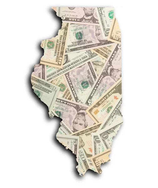 Map of Illinois — Stock Photo, Image