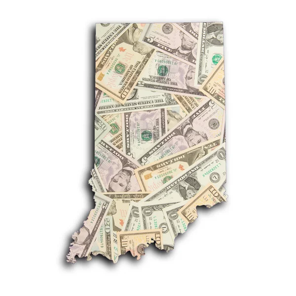 Map of Indiana — Stock Photo, Image