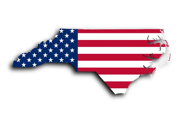 Mapa online de Carolina del Norte —  Fotos de Stock