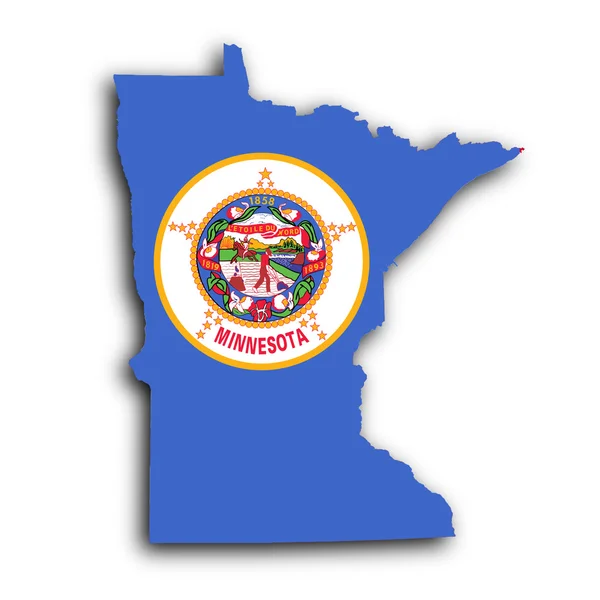 La carte de Minnesota — Photo