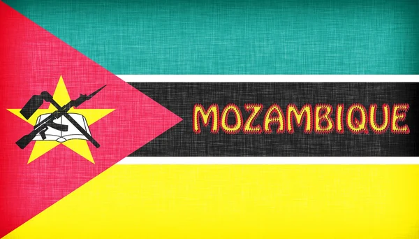 Pościel flaga Mozambiku — Zdjęcie stockowe