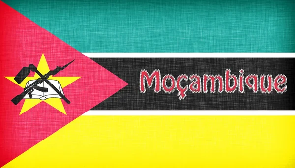 Pościel flaga Mozambiku — Zdjęcie stockowe