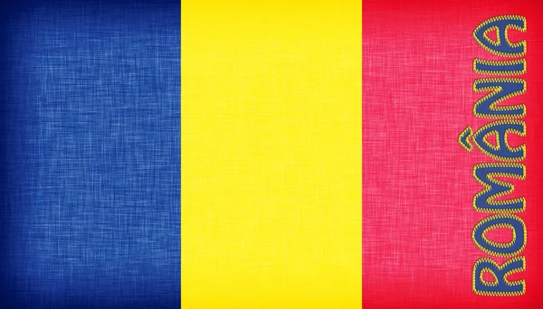 Bandera de Linen de Romania —  Fotos de Stock