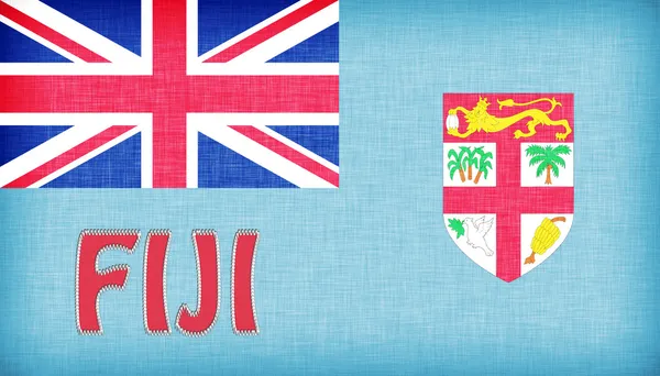 Linnen vlag van fiji — Stockfoto