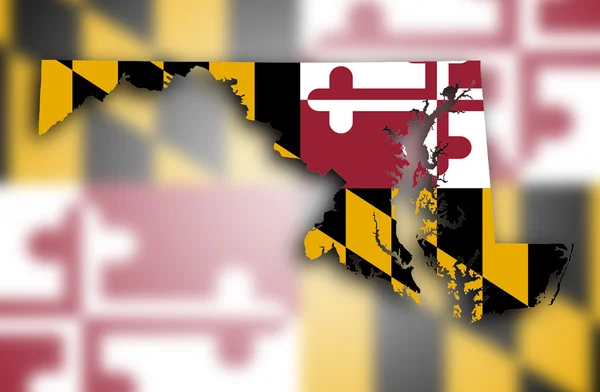 Map of Maryland — Stock Photo, Image