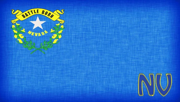 Льняной флаг штата Невада — стоковое фото