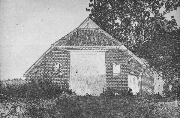 Kresba ze staré stodoly — Stock fotografie