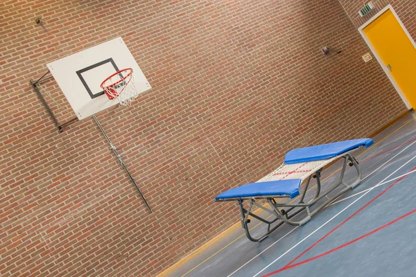 Okul spor salonu iç — Stok fotoğraf