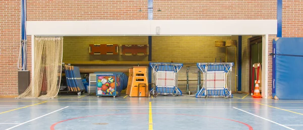 Interior of a gym at school — Stock Photo, Image