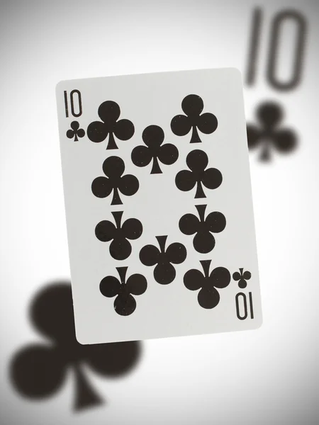 Playing card, ten — Stock Photo, Image