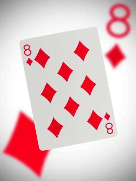 Playing card, acht — Stockfoto