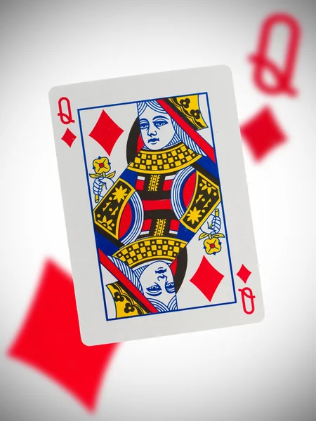 Playing card, koningin — Stockfoto